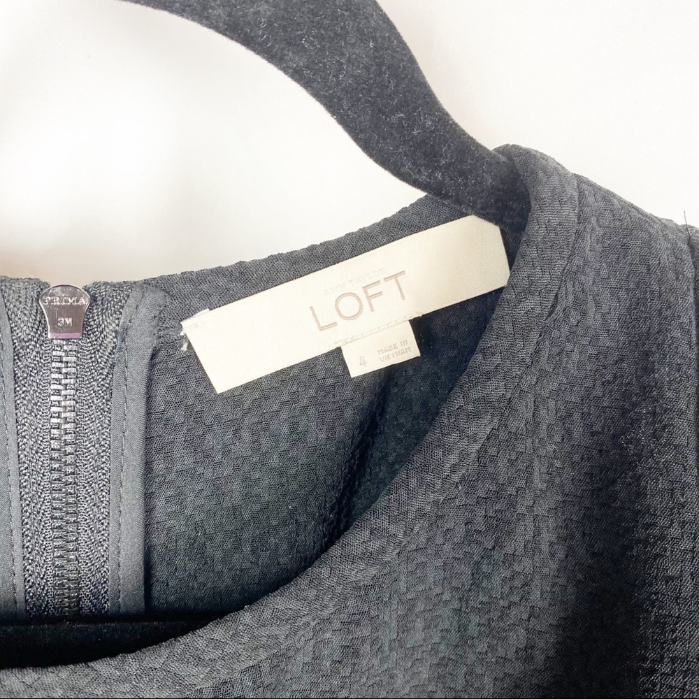 LOFT Black Cold Shoulder Dress - Picture 10 of 10